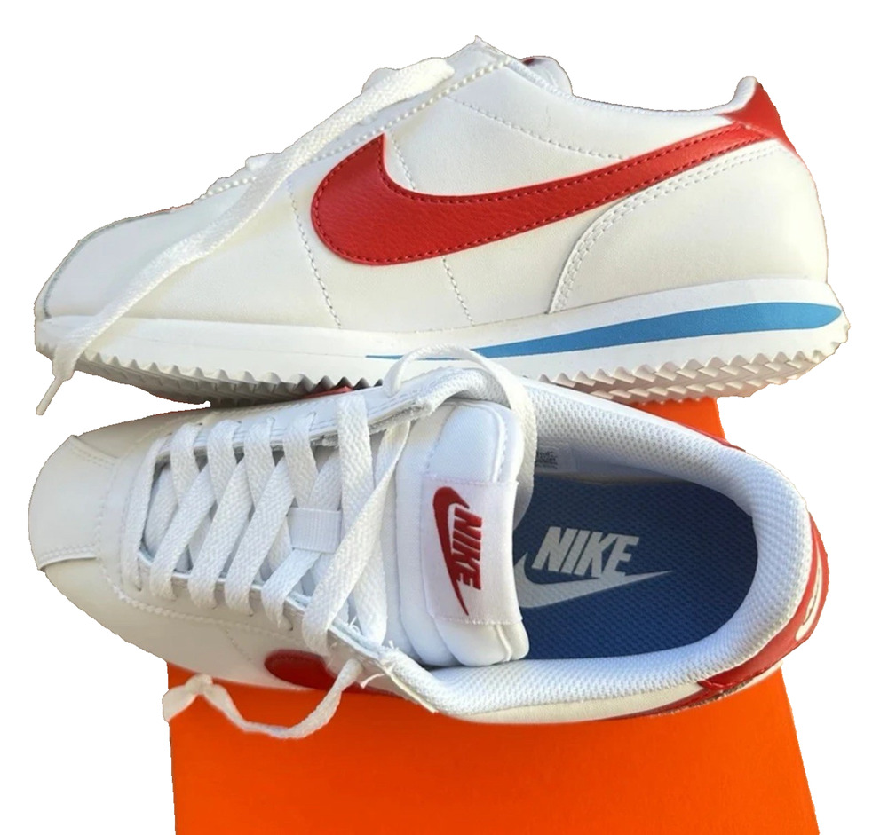 New Nike Cortez Womens Size 6 White/Red/Blue Brand New